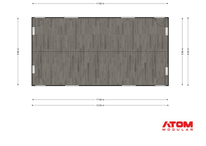 ATOM Modular 12x6m Portable Building